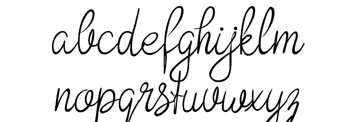 Bokretan Demo Font LOWERCASE