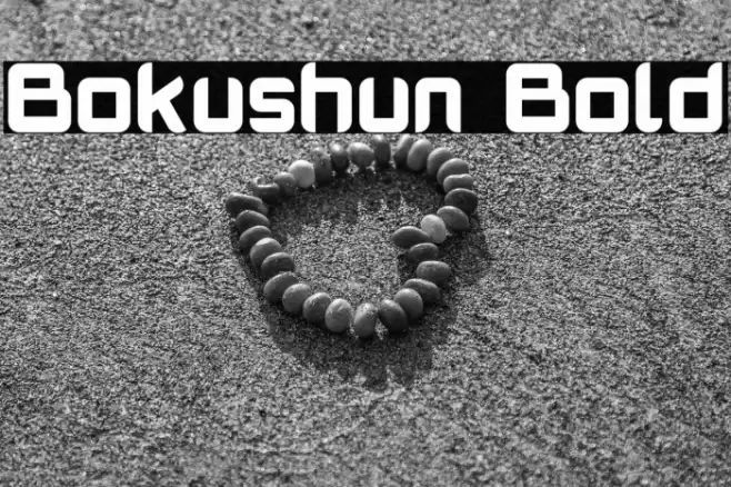 Bokushun Bold फ़ॉन्ट examples