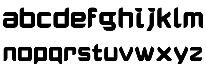 Bokushun Bold フォント 小文字