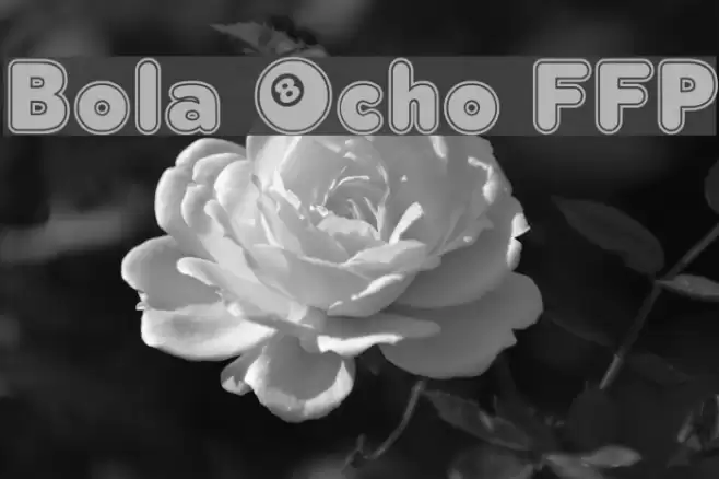Bola Ocho FFP Font examples