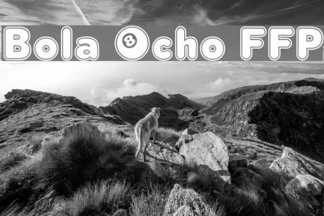 Bola Ocho FFP Font examples