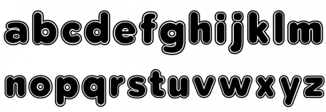 Bola Ocho FFP خط أحرف صغيرة