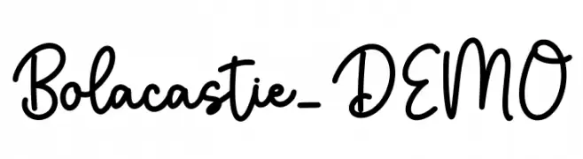 Bolacastie_DEMO Font