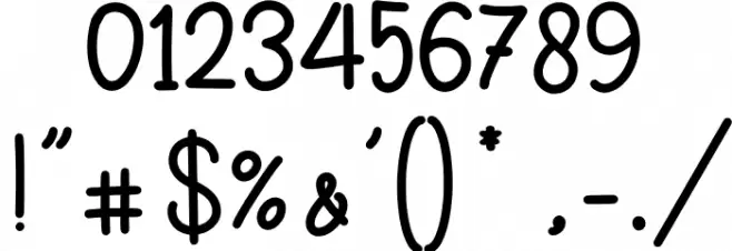 Bolacastie_DEMO Font OTHER CHARS