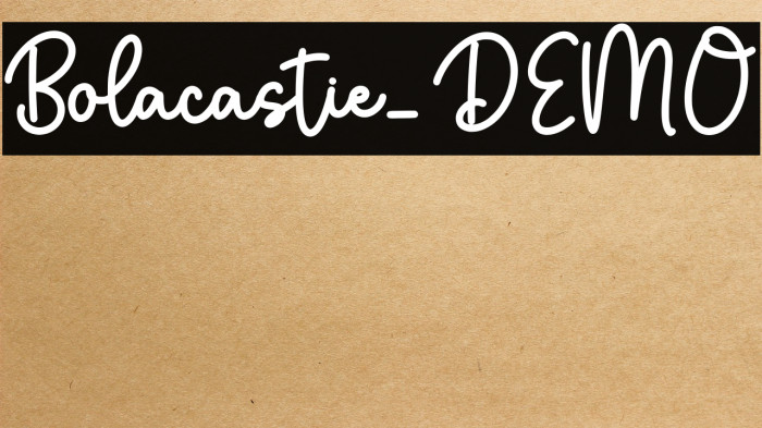 Bolacastie_DEMO Example 1