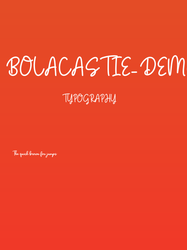 Bolacastie_DEMO Poster