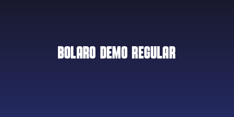 Bolaro DEMO Regular Social Header