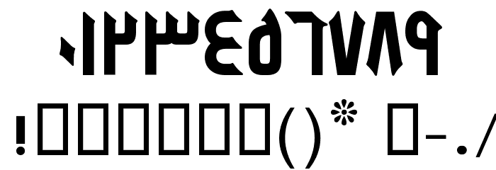 Bolbol I Font OTHER CHARS