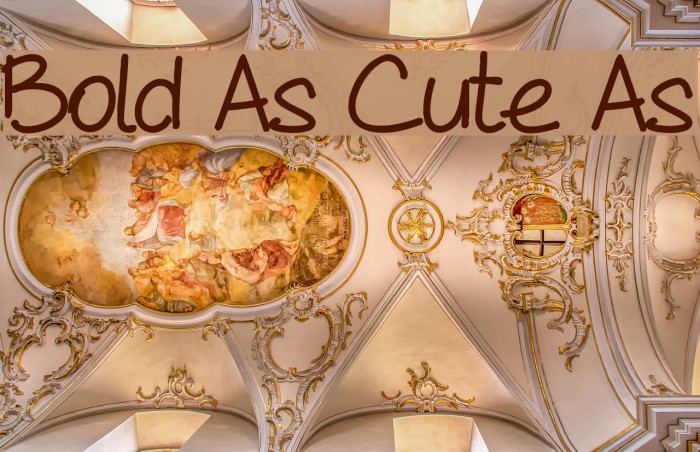 Bold As Cute As Caratteri examples