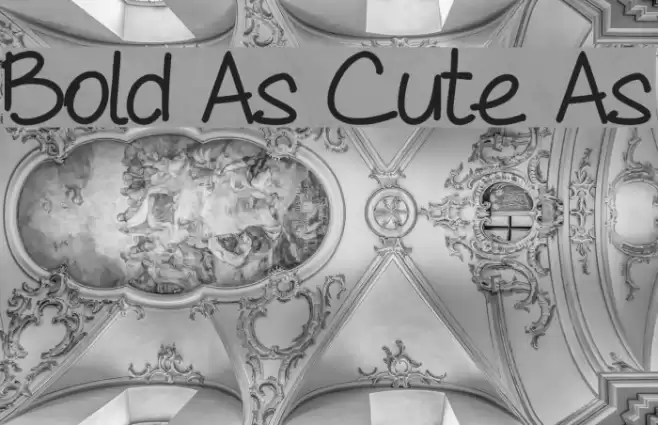 Bold As Cute As Caratteri examples