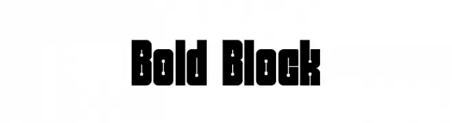Bold Block  baixar fontes gratis
