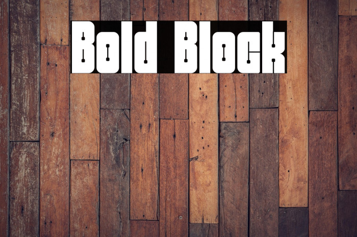 Bold Block Example 3