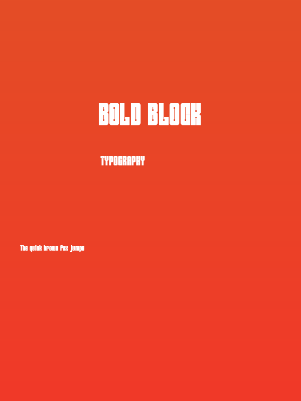 Bold Block Poster