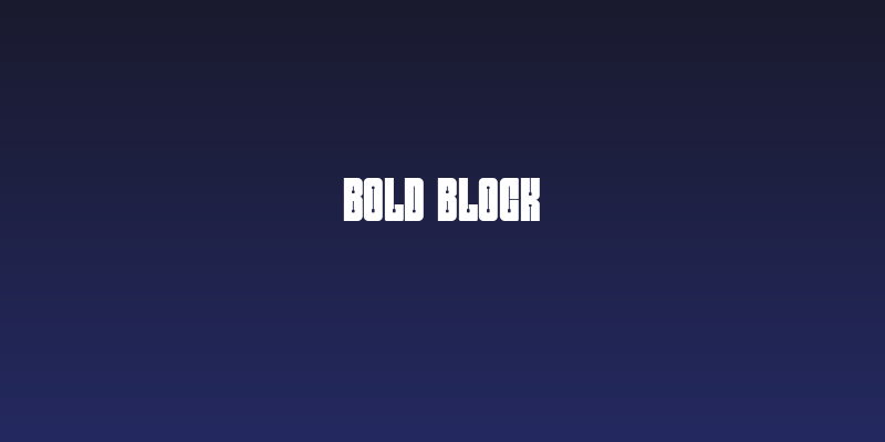 Bold Block Social Header
