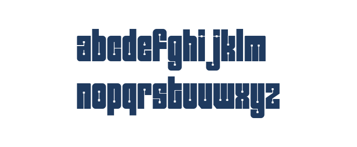 Bold Block Lowercase