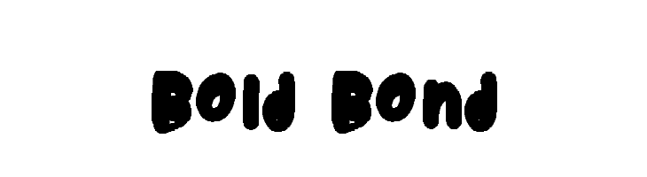 Bold Bond Font