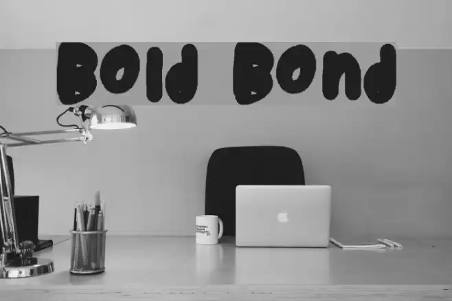 Bold Bond Font examples