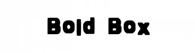 Bold Box  baixar fontes gratis
