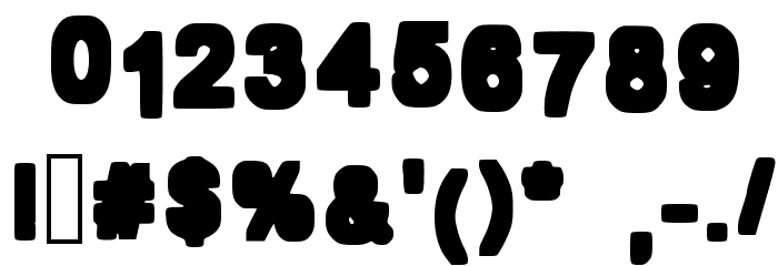 Bold Box Font OTHER CHARS