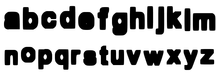 Bold Box Font LOWERCASE