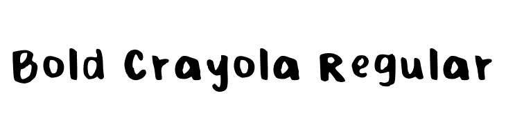 Bold Crayola Regular  Free Fonts Download