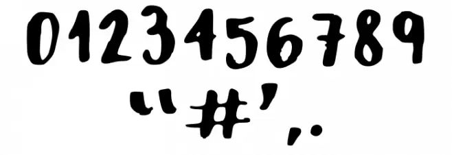 Bold Crayola Regular फ़ॉन्ट अन्य घर का काम