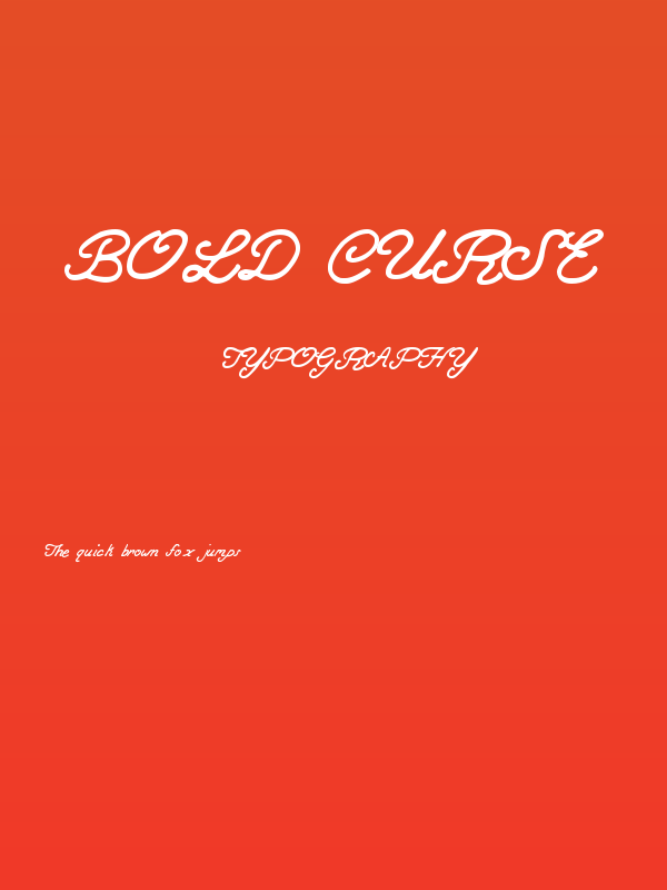 Bold Curse Poster