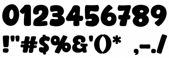 Bold Days Font Alte caractere