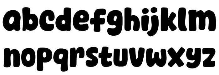 Bold Days Font LOWERCASE