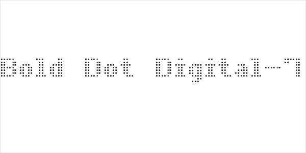 Bold Dot Digital-7 Logo