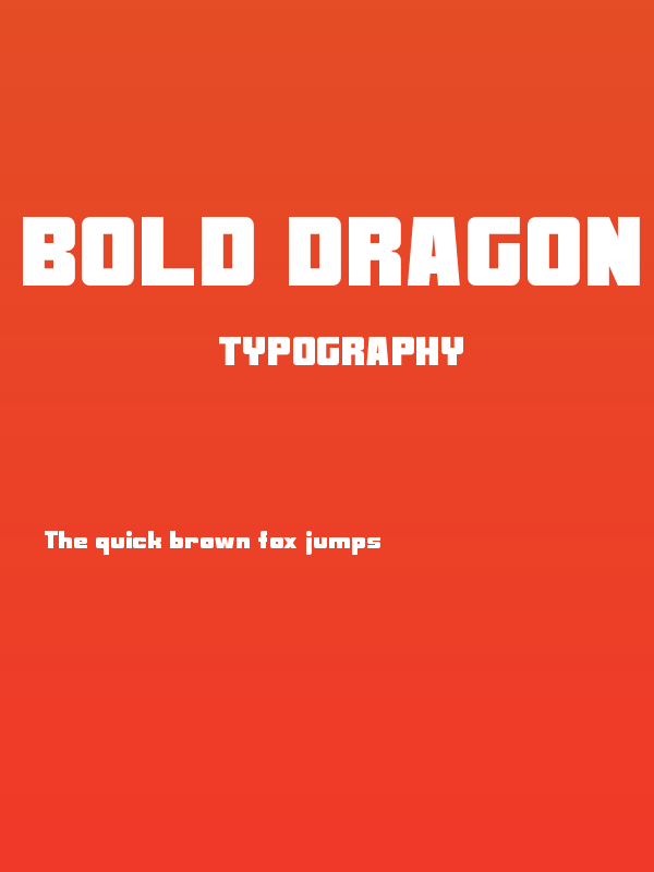 Bold Dragon Poster
