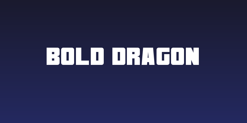 Bold Dragon Social Header