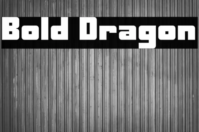 Bold Dragon Font examples