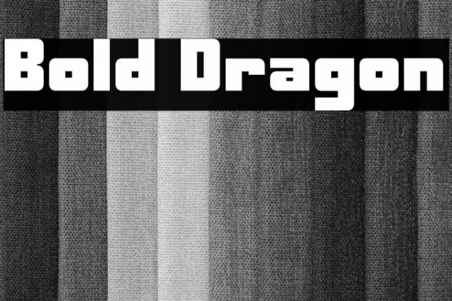 Bold Dragon Font examples