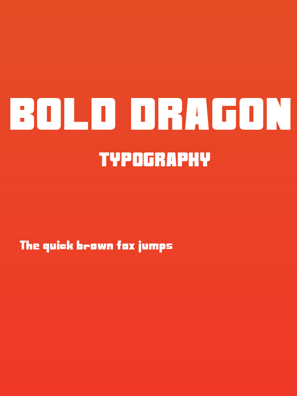 Bold Dragon Poster