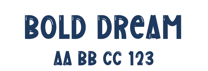 Bold Dream Font Preview