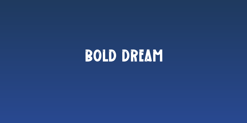 Bold Dream Social Header