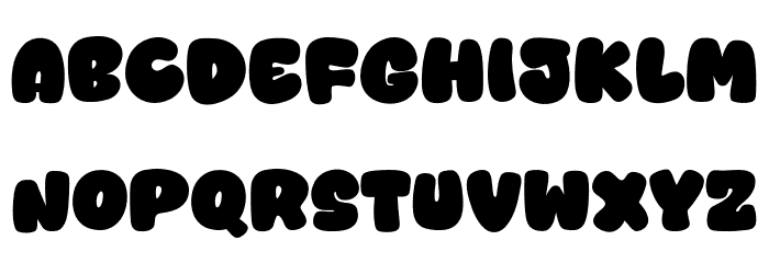 Bold Drop Font UPPERCASE