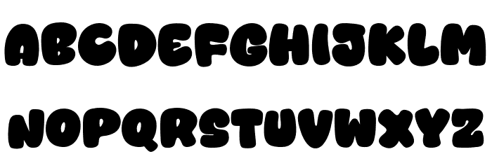 Bold Drop Font LOWERCASE