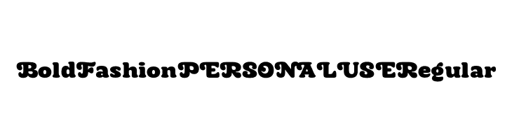 Bold Fashion PERSONAL USE Regular  Fuentes Gratis Descargar
