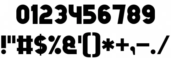 Bold Game Font 7 Font OTHER CHARS