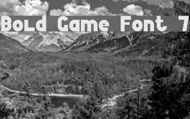 Bold Game Font 7 Font examples