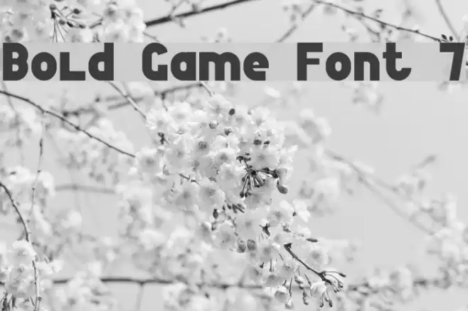 Bold Game Font 7 Font examples