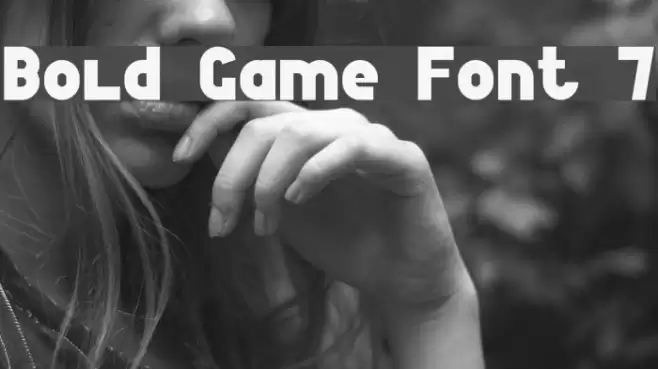 Bold Game Font 7 Font examples