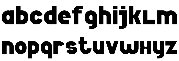 Bold Game Font 7 Font LOWERCASE