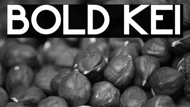 Bold Kei Font examples