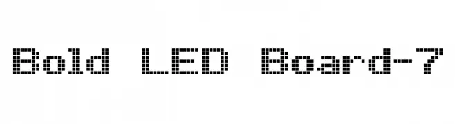 Bold LED Board-7  baixar fontes gratis