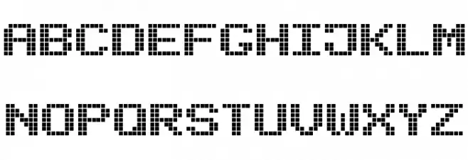 Bold LED Board-7 Schriftart Groß