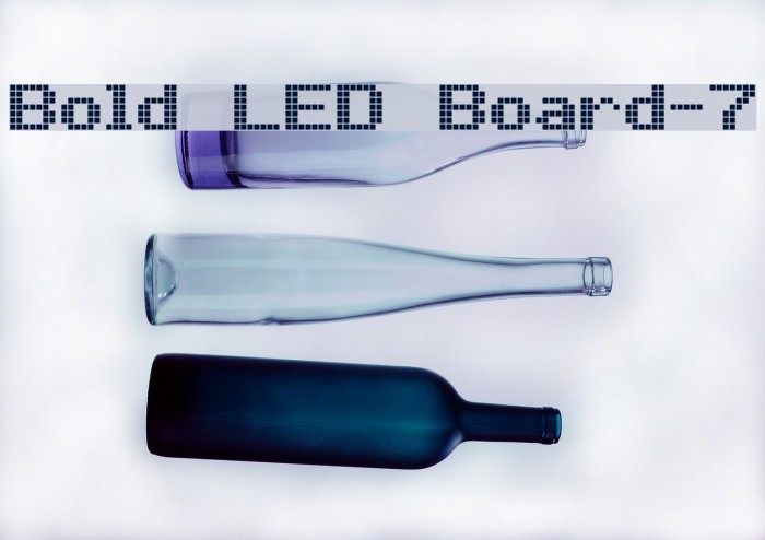 Bold LED Board-7 Font examples