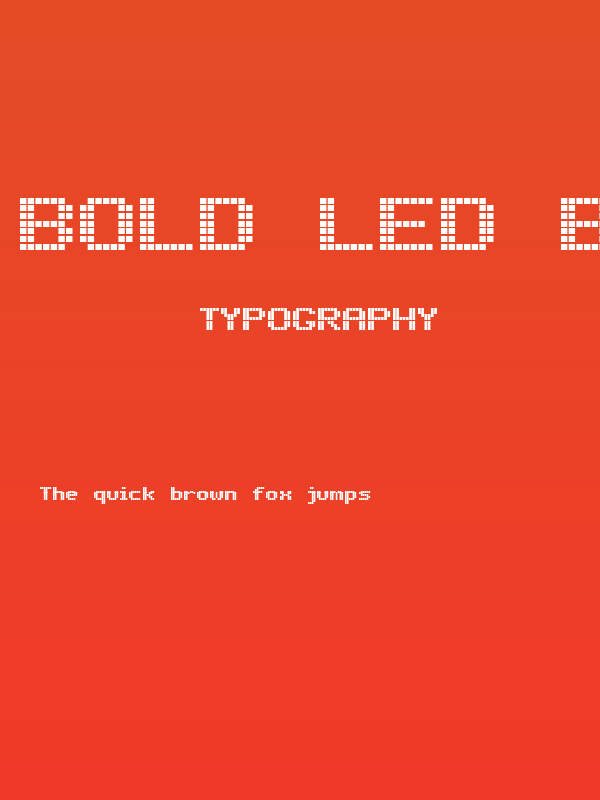 Bold LED Board-7 Poster